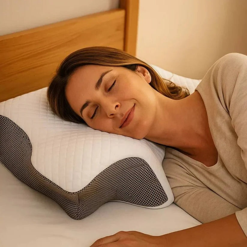 Orthopedic Ergonomic Memory Foam Neck Support Pillow for Ultimate Comfort & Restful Sleep