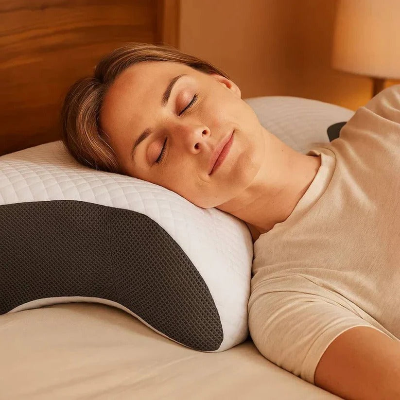 Orthopedic Ergonomic Memory Foam Neck Support Pillow for Ultimate Comfort & Restful Sleep