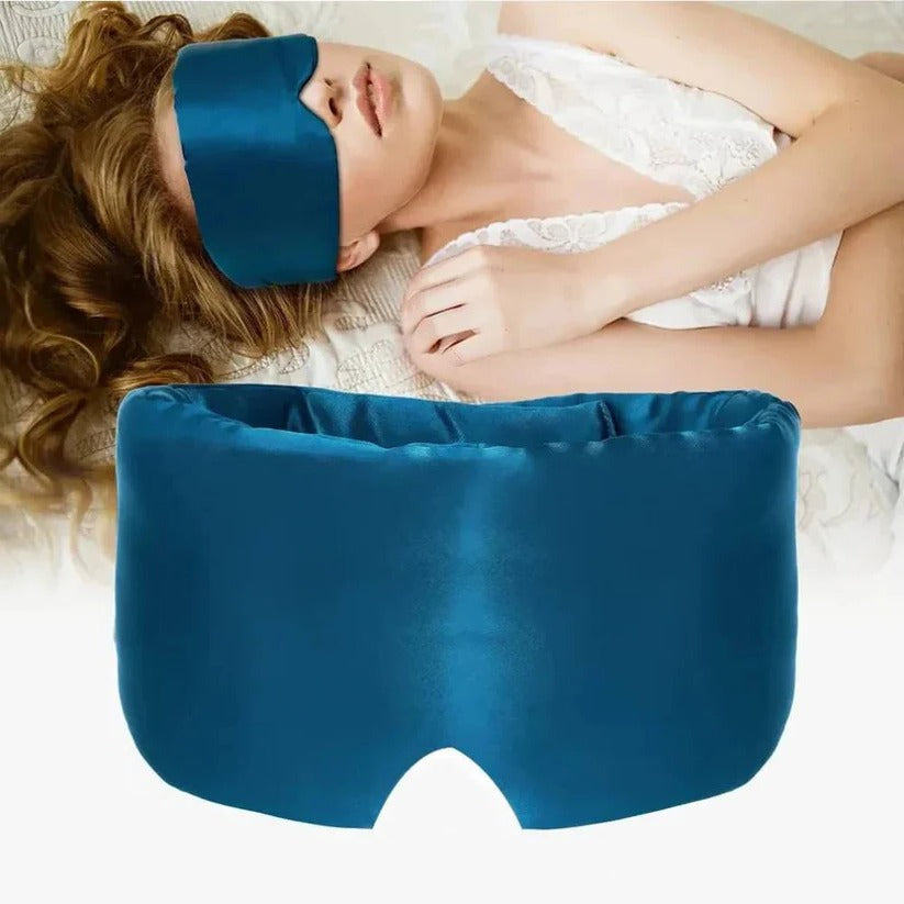 Luxurious Silk Eye Mask for Sleep | Total Darkness Coverage & Ultimate Comfort