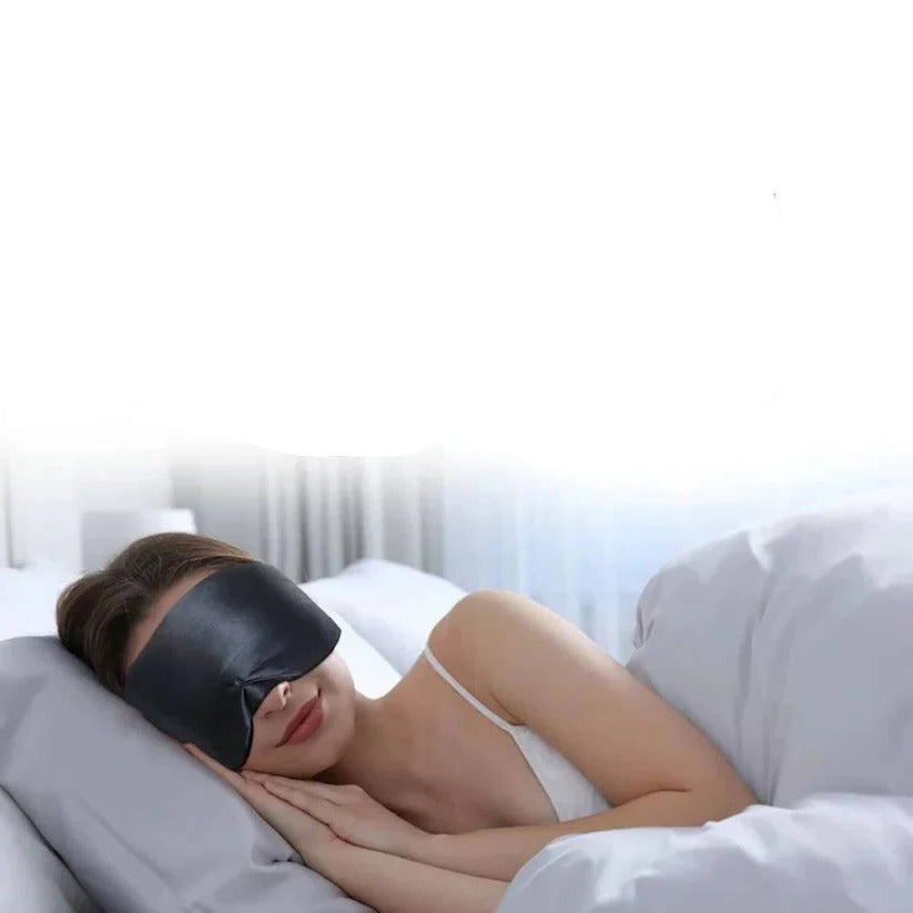 Luxurious Silk Eye Mask for Sleep | Total Darkness Coverage & Ultimate Comfort