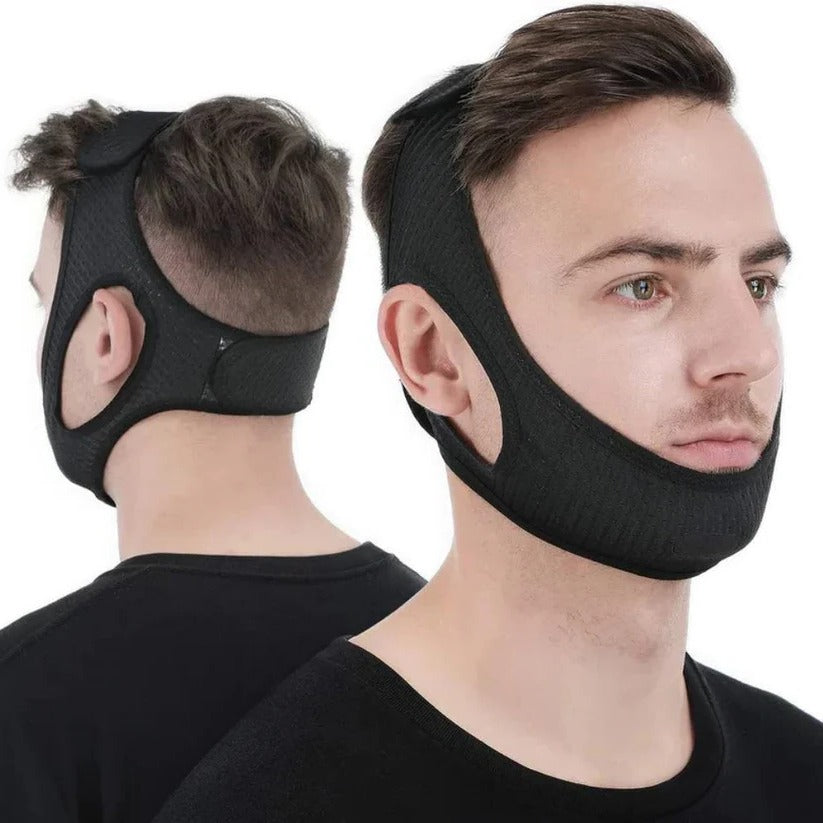 Adjustable Anti-Snoring Chin Strap for Comfortable Sleep - Promotes Quiet, Restful Nights