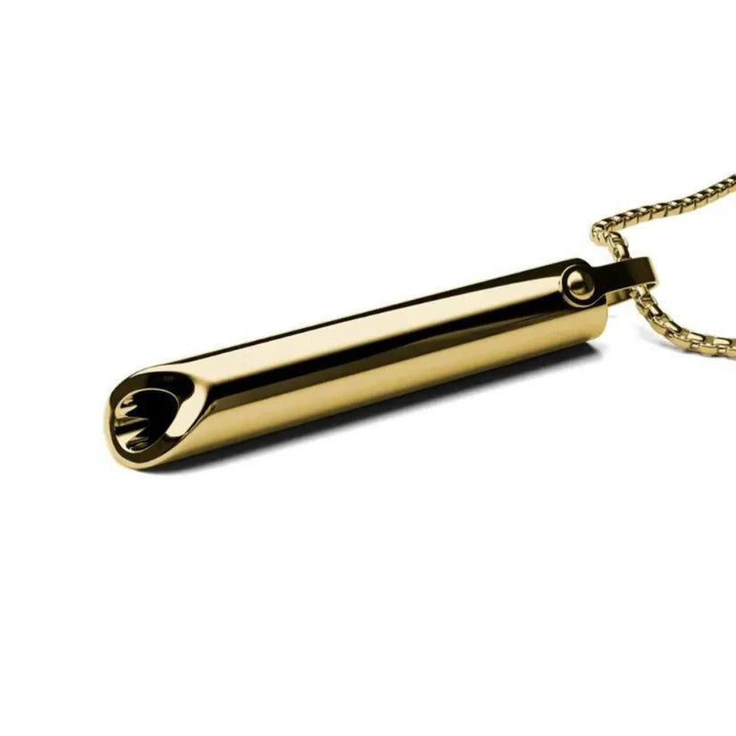 Portable Metal Breathing Trainer Pendant - Guided Breathing Aid for Stress Relief & Relaxation