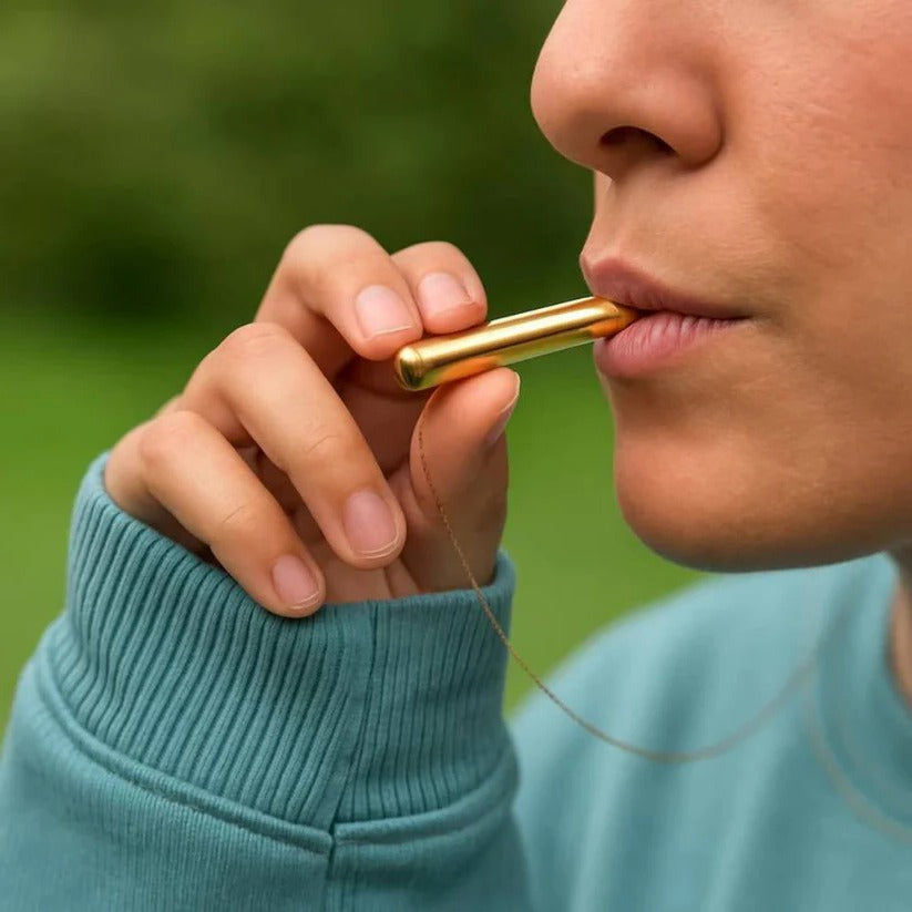 Portable Metal Breathing Trainer Pendant - Guided Breathing Aid for Stress Relief & Relaxation