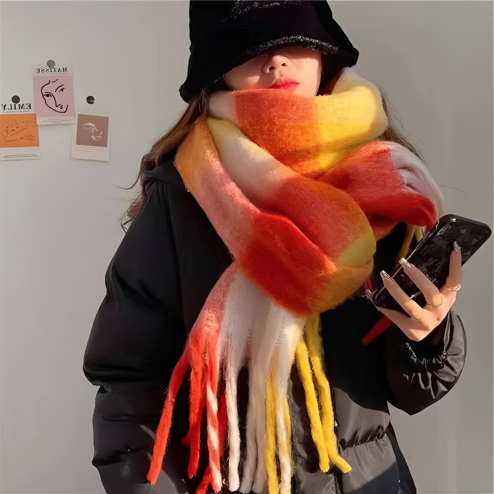 Luxurious Women's Cashmere Scarf - Lightweight Winter Wrap for Ultimate Comfort and Style