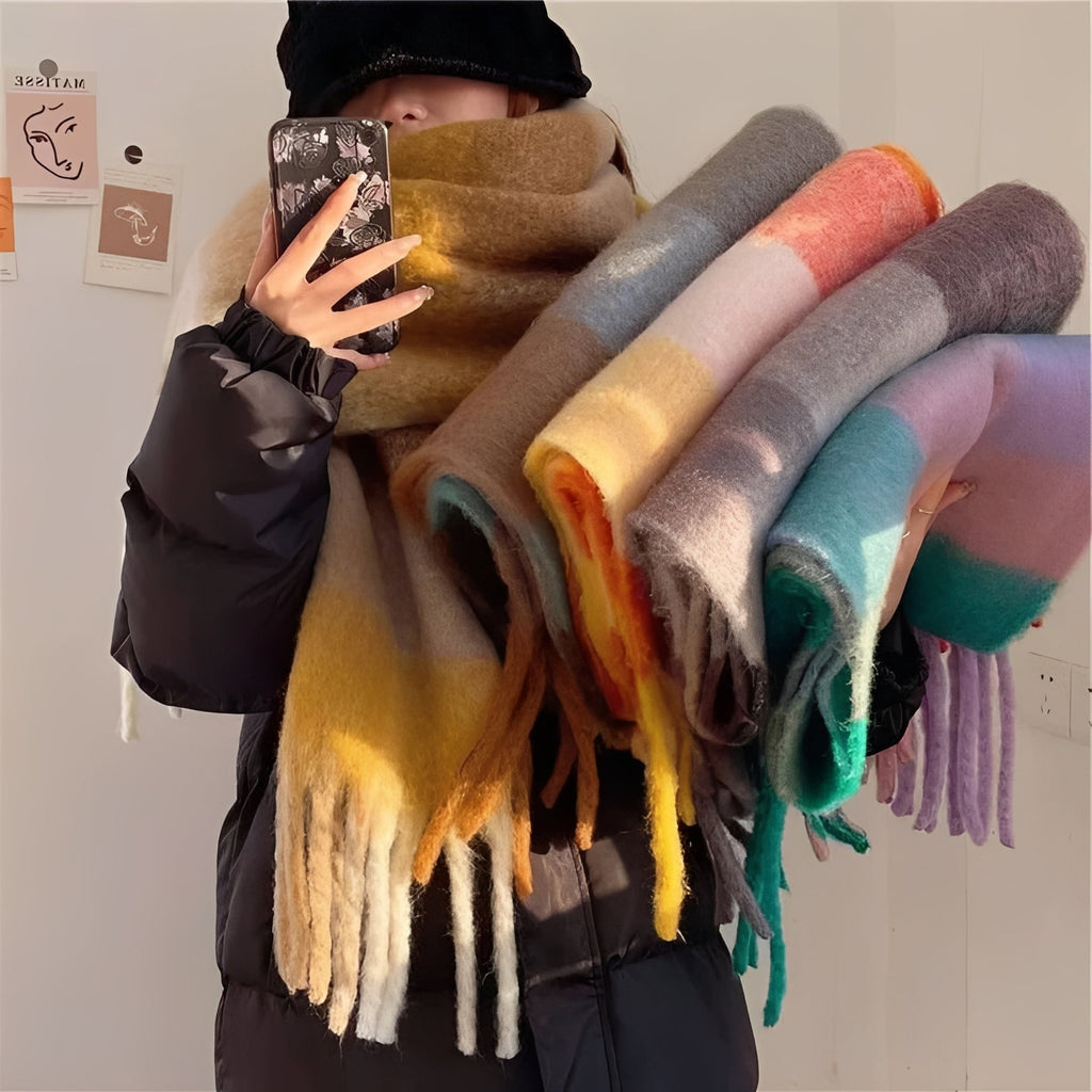 Luxurious Women's Cashmere Scarf - Lightweight Winter Wrap for Ultimate Comfort and Style