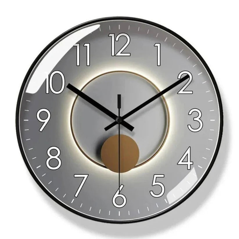 Silent Quartz Wall Clock - Minimalist Modern Design for Stylish Home Decor
