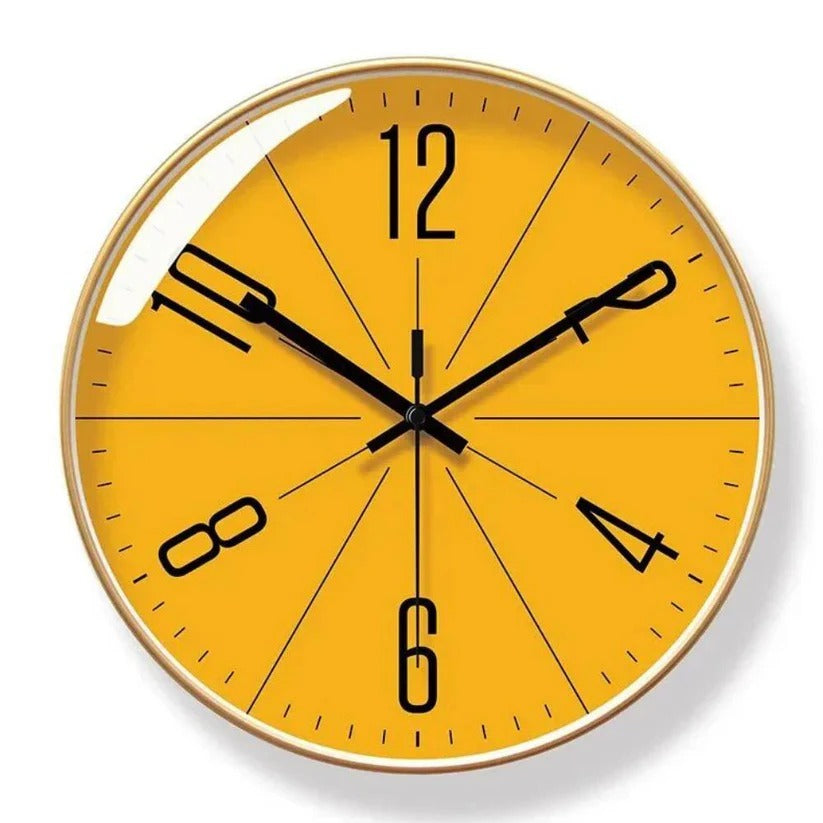 Silent Quartz Wall Clock - Minimalist Modern Design for Stylish Home Decor