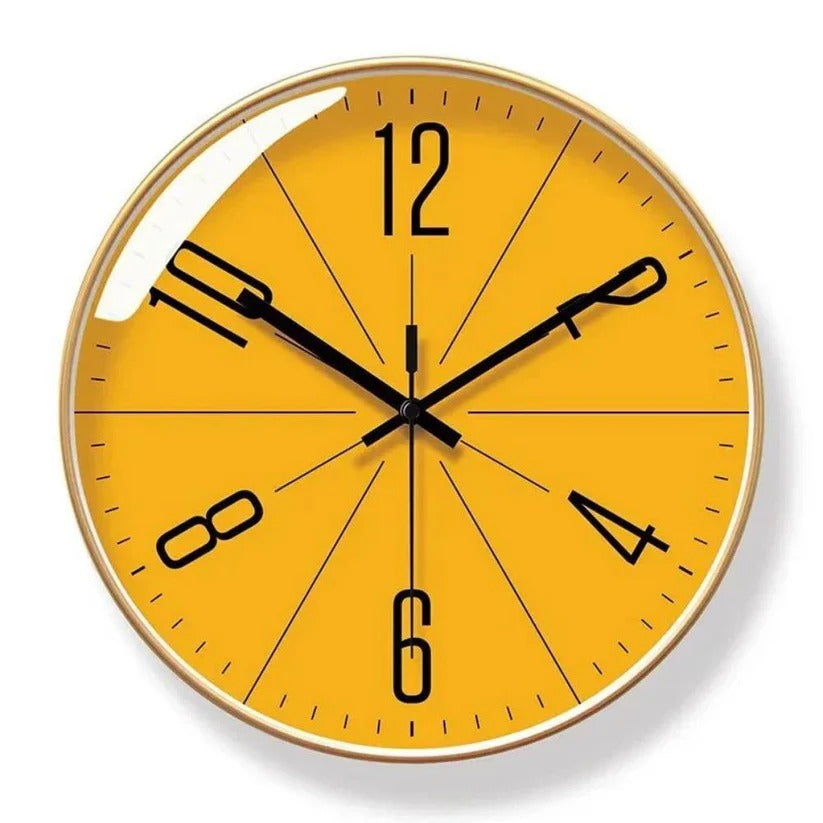 Silent Quartz Wall Clock - Minimalist Modern Design for Stylish Home Decor