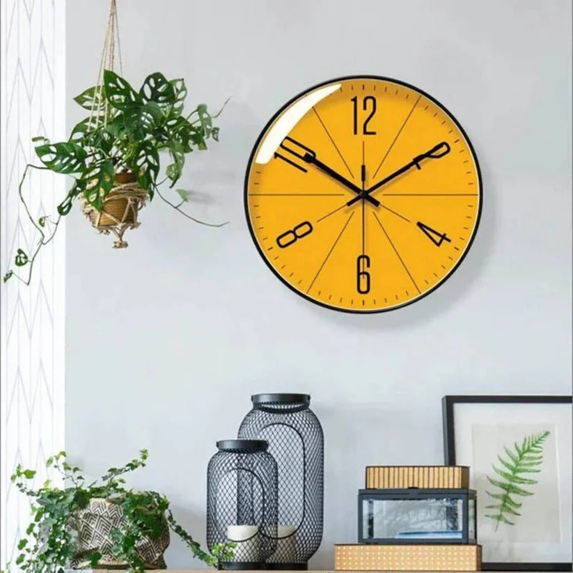 Silent Quartz Wall Clock - Minimalist Modern Design for Stylish Home Decor