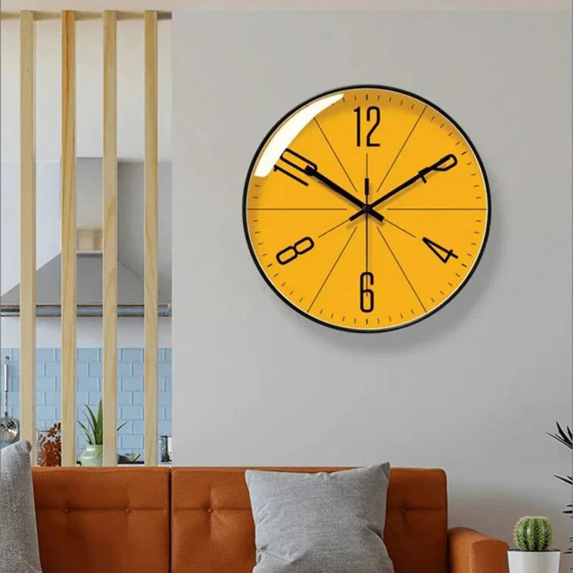 Silent Quartz Wall Clock - Minimalist Modern Design for Stylish Home Decor