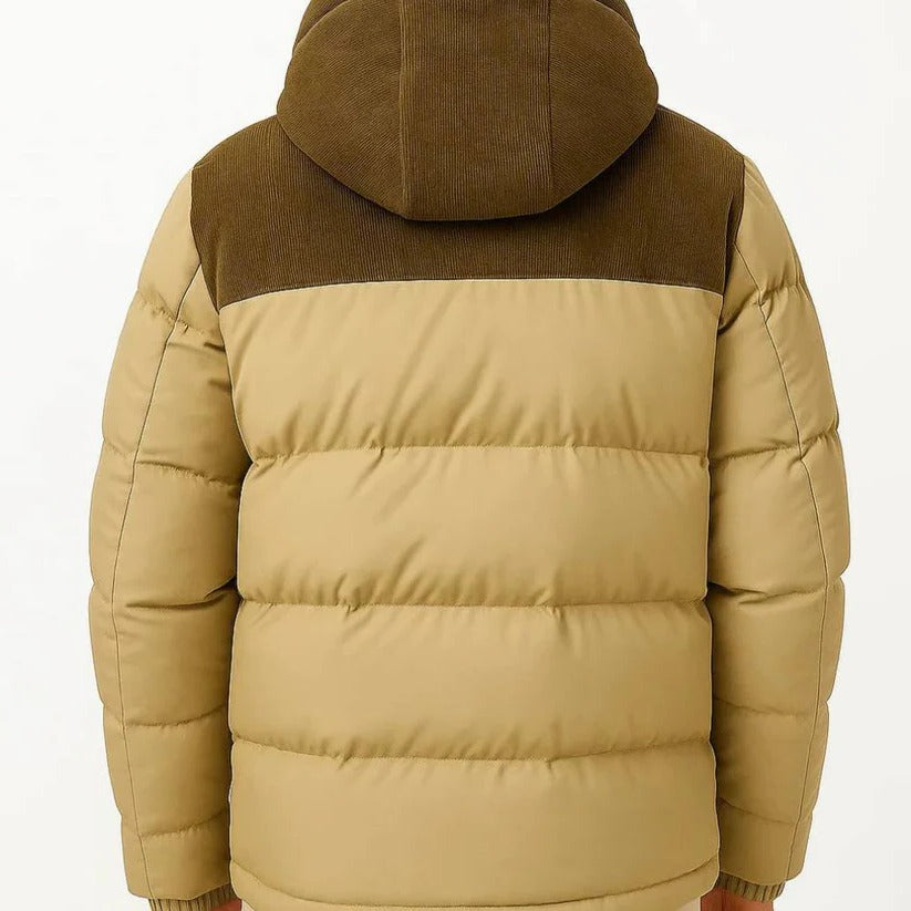 Men's Lightweight Hooded Puffer Jacket - Warm & Stylish Cold Weather Outerwear