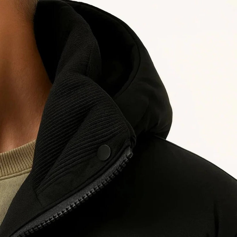 Men's Lightweight Hooded Puffer Jacket - Warm & Stylish Cold Weather Outerwear