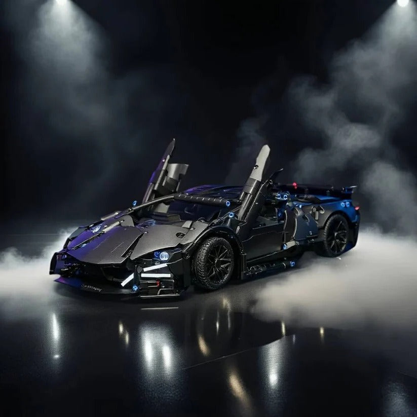 1288-Piece Supercar Building Block Model Set for Adults & Teens - Ultimate DIY Construction Kit for Car Enthusiasts
