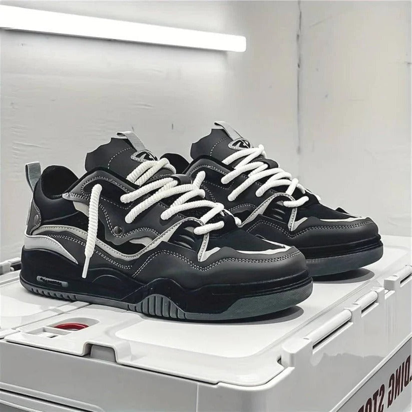 Men's Chunky Casual Sneakers with Thick Sole - Comfortable Everyday Footwear for Style and Support