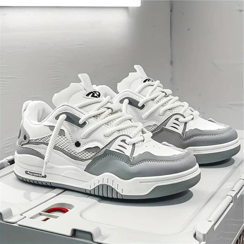 Men's Chunky Casual Sneakers with Thick Sole - Comfortable Everyday Footwear for Style and Support