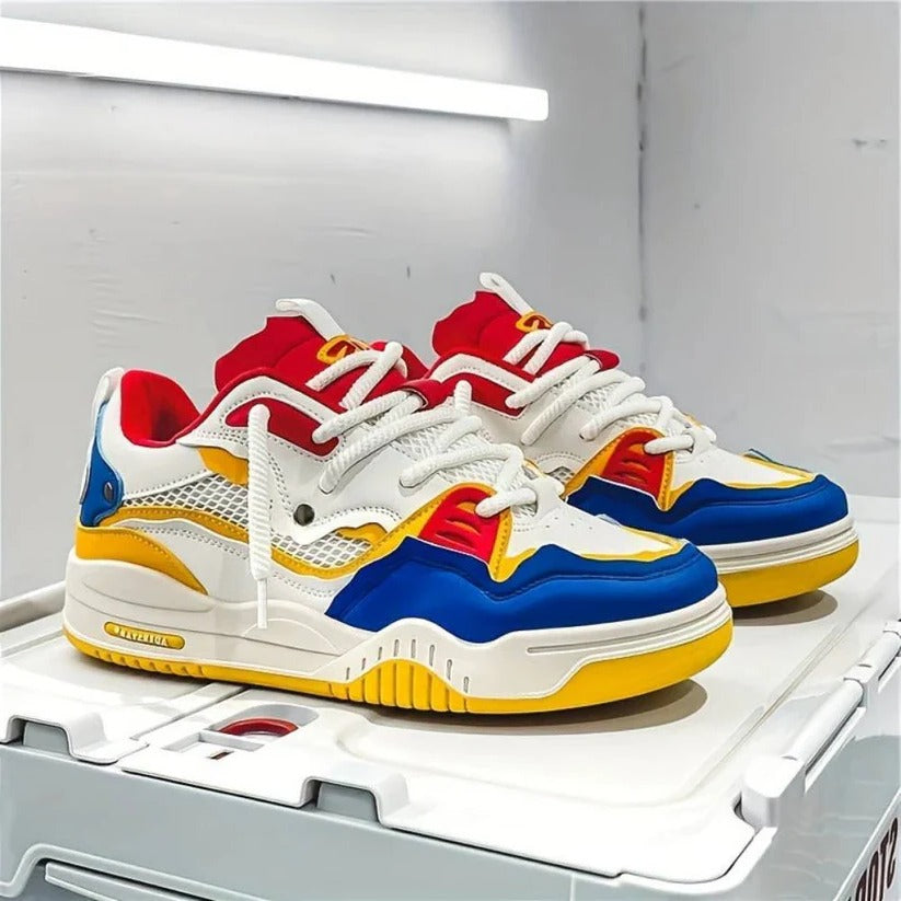 Men's Chunky Casual Sneakers with Thick Sole - Comfortable Everyday Footwear for Style and Support