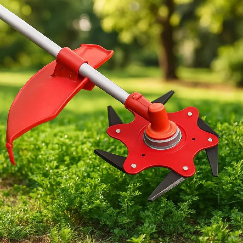 Universal Heavy Duty Brush Cutter Trimmer Head - Durable Lawn Maintenance Tool for Efficient Grass Cutting
