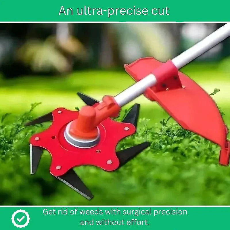 Universal Heavy Duty Brush Cutter Trimmer Head - Durable Lawn Maintenance Tool for Efficient Grass Cutting