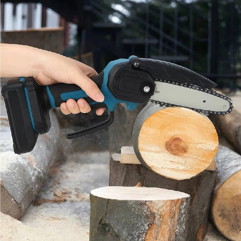 High-Performance Portable Electric Chainsaw - Fast Precision Cutting for Outdoor Projects