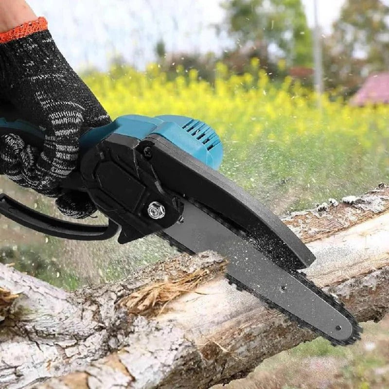 High-Performance Portable Electric Chainsaw - Fast Precision Cutting for Outdoor Projects