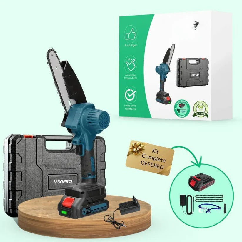High-Performance Portable Electric Chainsaw - Fast Precision Cutting for Outdoor Projects