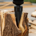Titanium-Coated Cone Wood Splitting Drill Bit for Electric & Cordless Drills – Efficient Woodworking Tool for Fast Splitting and Boring
