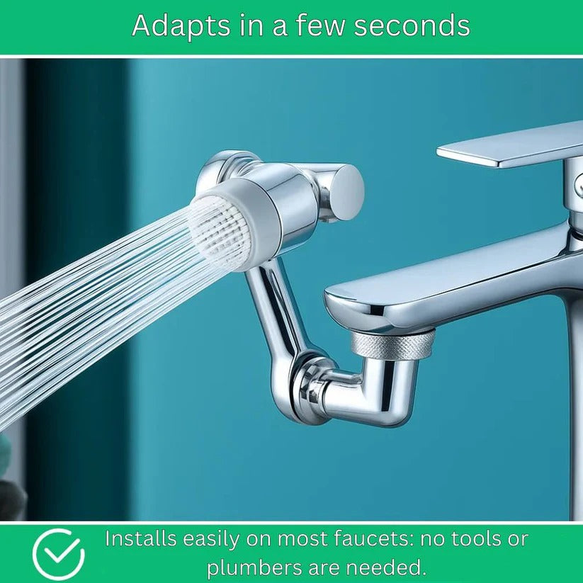 1440° Rotating Faucet Aerator with Built-In Water-Saving Filter - Efficient Water Flow & Easy Installation
