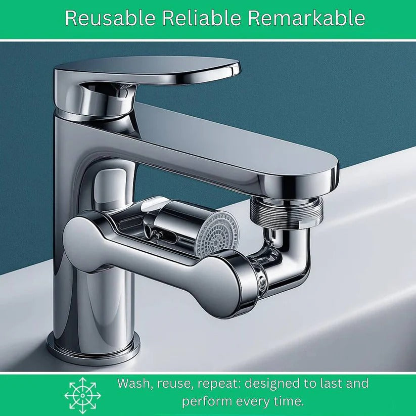 1440° Rotating Faucet Aerator with Built-In Water-Saving Filter - Efficient Water Flow & Easy Installation