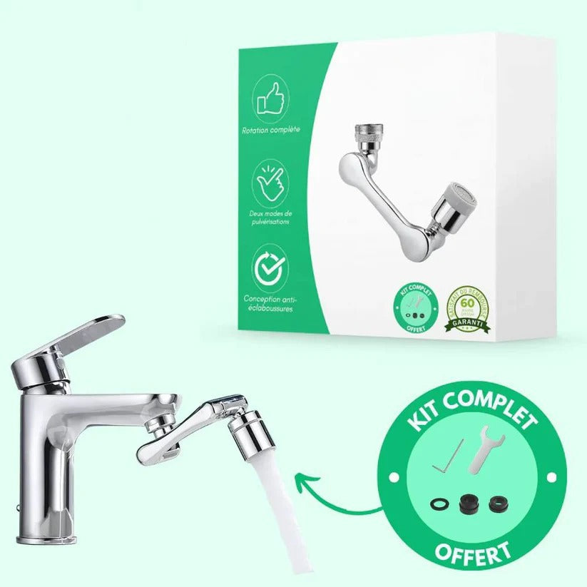 1440° Rotating Faucet Aerator with Built-In Water-Saving Filter - Efficient Water Flow & Easy Installation