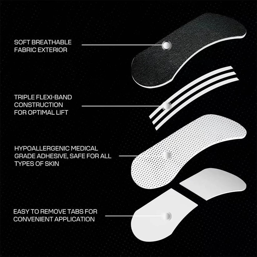 Triple Layer Nasal Strips for Enhanced Nighttime Breathing Support - Comfortable, Effective Sleep Aid