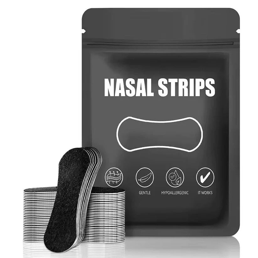 Triple Layer Nasal Strips for Enhanced Nighttime Breathing Support - Comfortable, Effective Sleep Aid
