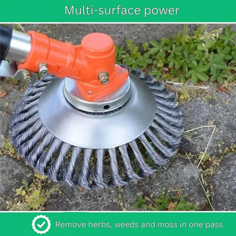Hardened Steel Weed Trimmer Cutting Head - Precision Lawn Edging Tool for Clean Cuts