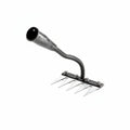 Heavy-Duty Steel Garden Rake for Efficient Weed Removal & Soil Maintenance - Durable Gardening Tool