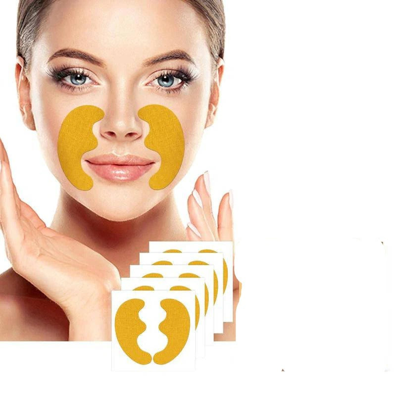 Hydrating Face Patches for Smile Lines & Forehead Wrinkles - 10 Pack | Anti-Aging Moisturizing Treatment