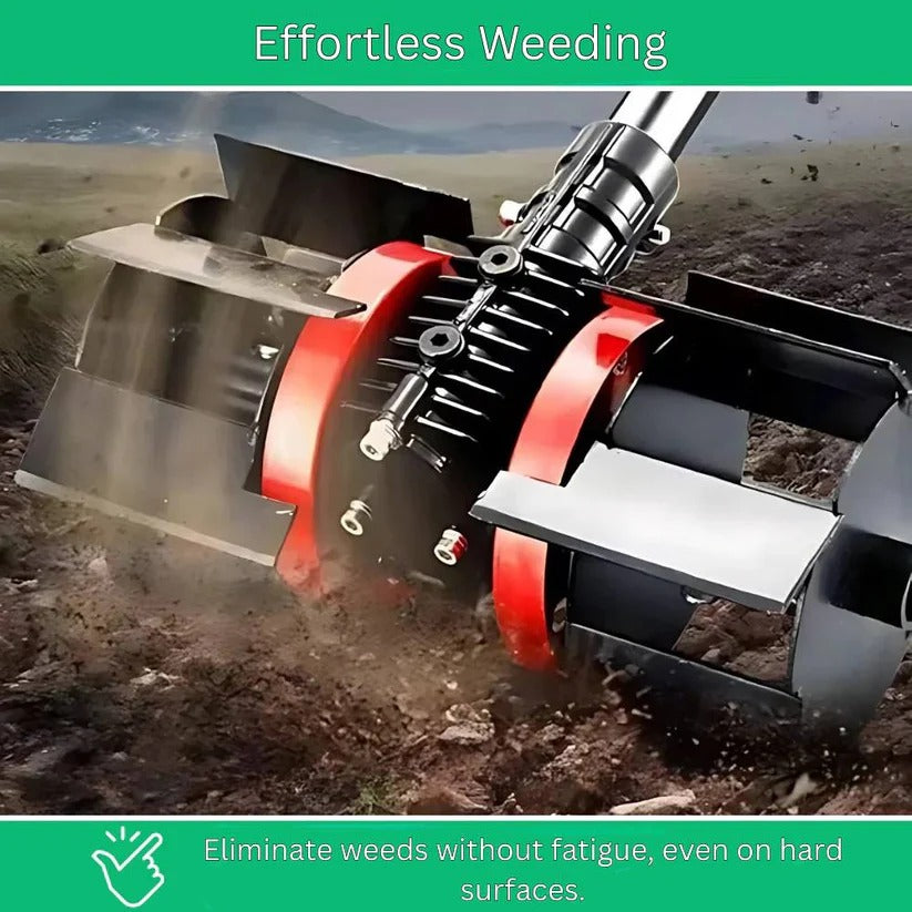 Effortless Rolling Weeding Wheel Tool - Garden Weed Removal & Maintenance Solution