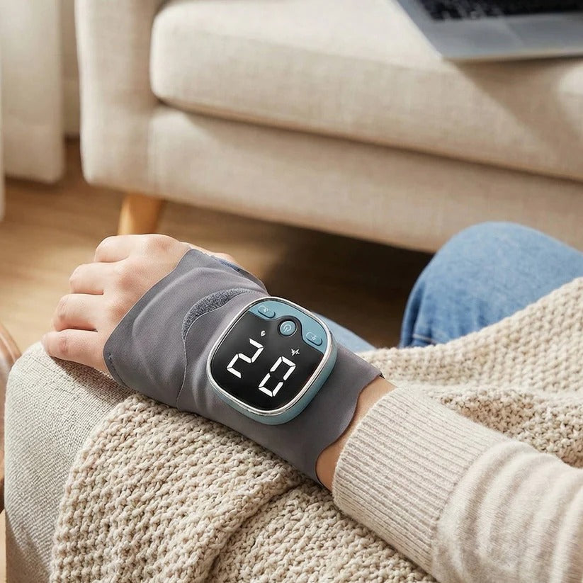 5-Mode Heated Electric Hand Massage Device with Adjustable Intensity - Ultimate Relaxation & Pain Relief