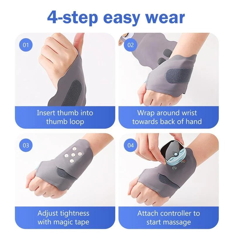 5-Mode Heated Electric Hand Massage Device with Adjustable Intensity - Ultimate Relaxation & Pain Relief