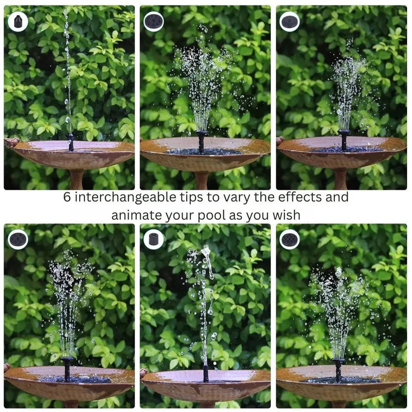 Solar Powered Mini Water Fountain - Perfect for Garden & Outdoor Decor | Eco-Friendly Water Feature