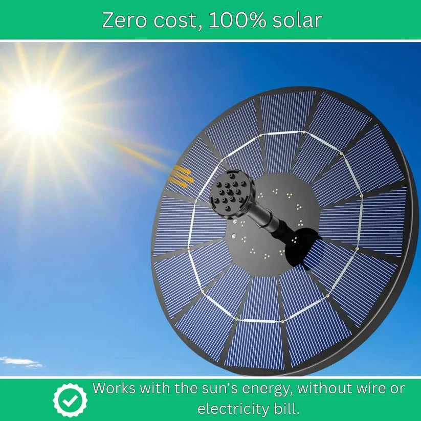 Solar Powered Mini Water Fountain - Perfect for Garden & Outdoor Decor | Eco-Friendly Water Feature