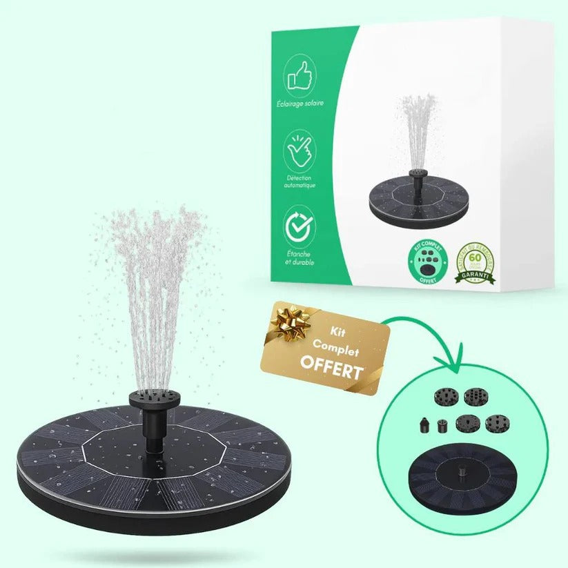 Solar Powered Mini Water Fountain - Perfect for Garden & Outdoor Decor | Eco-Friendly Water Feature