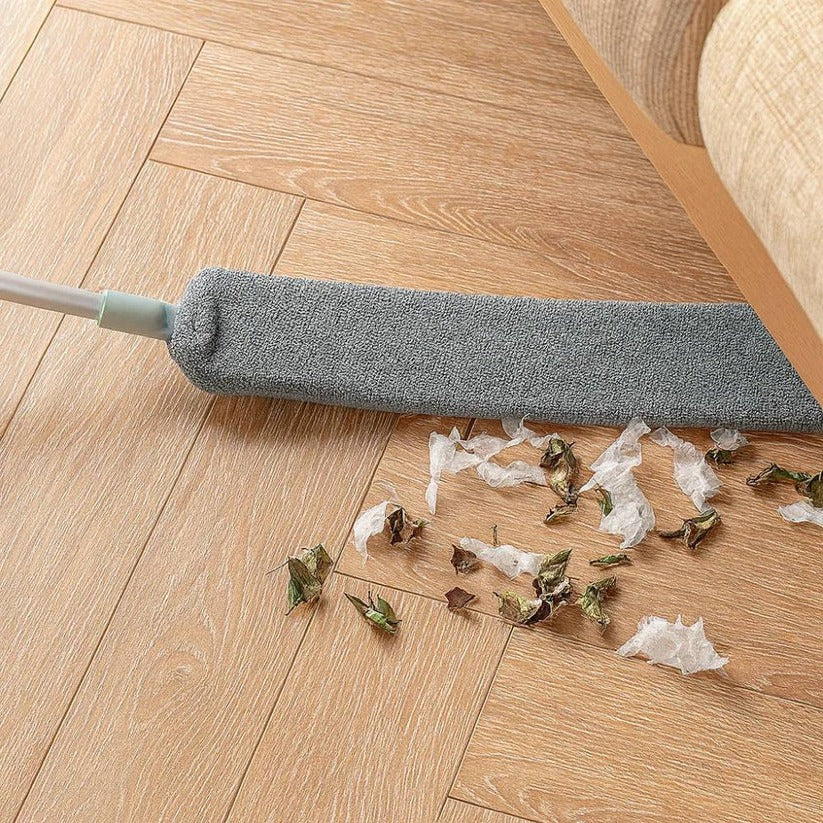 Adjustable Long Reach Flat Duster - Perfect for High Surfaces & Tight Spaces | Extendable Dusting Tool