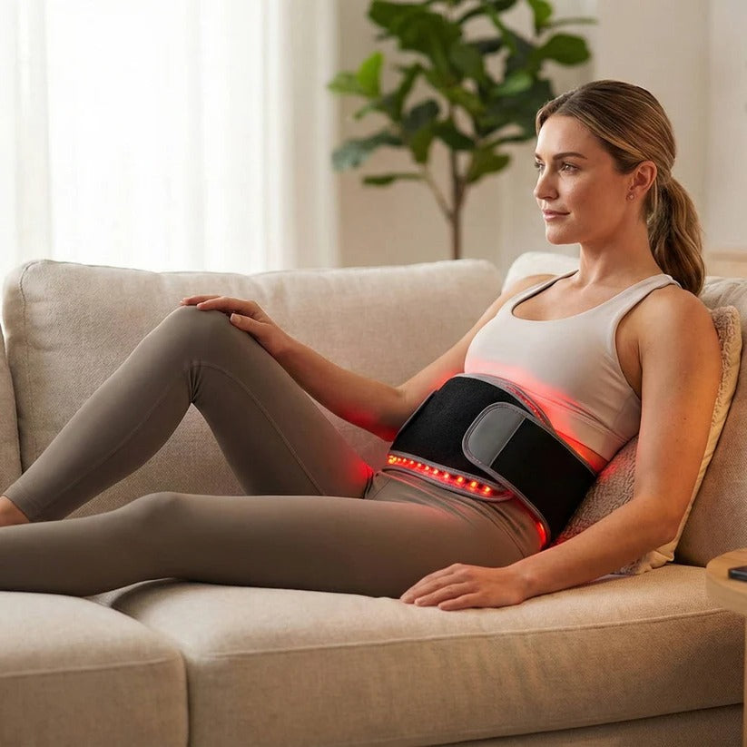 Dual Wavelength Infrared Red Light Therapy Wrap Pad - 660nm & 850nm LED for Pain Relief & Muscle Recovery