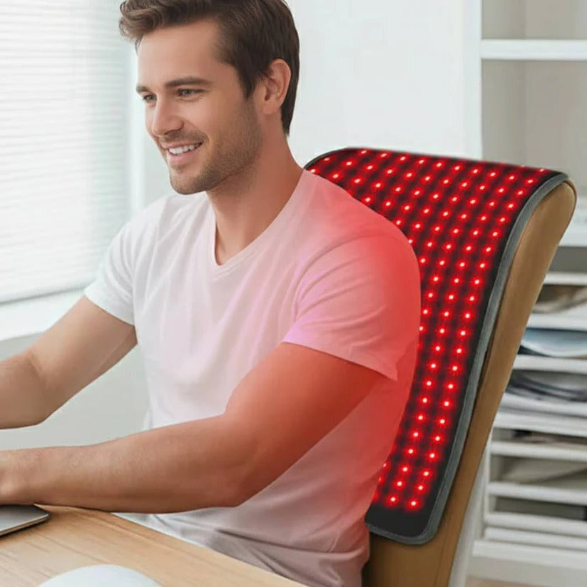 Dual Wavelength Infrared Red Light Therapy Wrap Pad - 660nm & 850nm LED for Pain Relief & Muscle Recovery