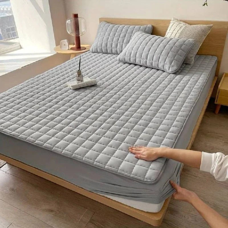 Premium Deep Pocket Waterproof Mattress Protector with Quilted Layer for Ultimate Comfort & Protection