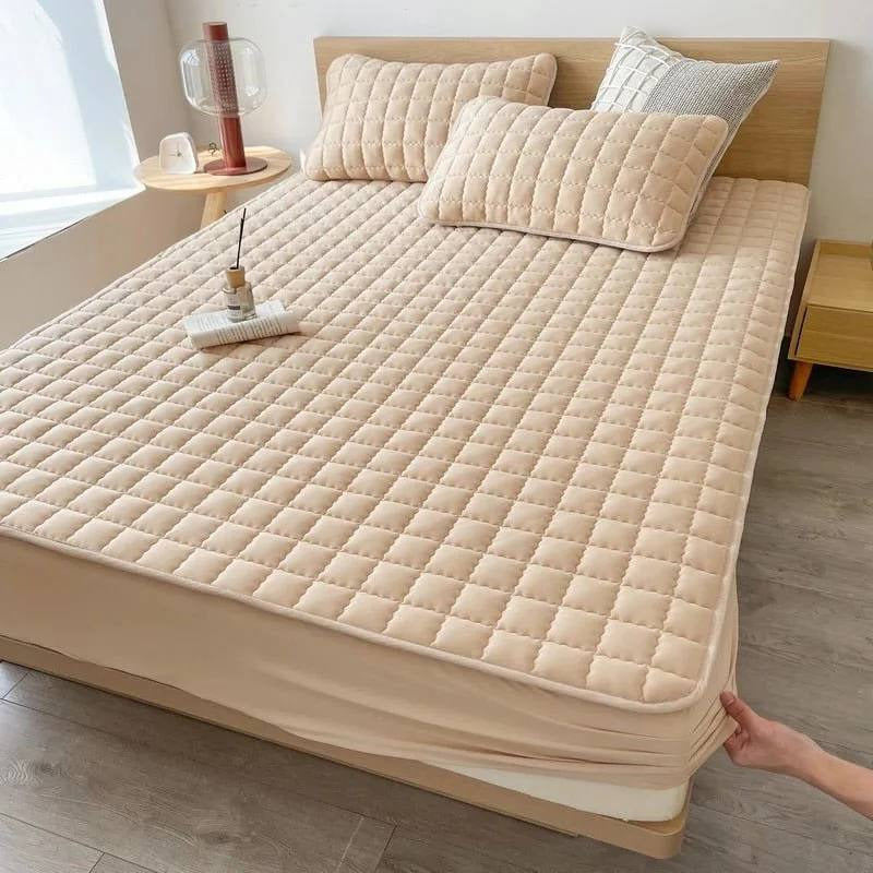Premium Deep Pocket Waterproof Mattress Protector with Quilted Layer for Ultimate Comfort & Protection