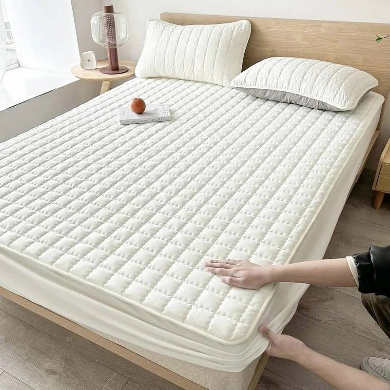 Premium Deep Pocket Waterproof Mattress Protector with Quilted Layer for Ultimate Comfort & Protection