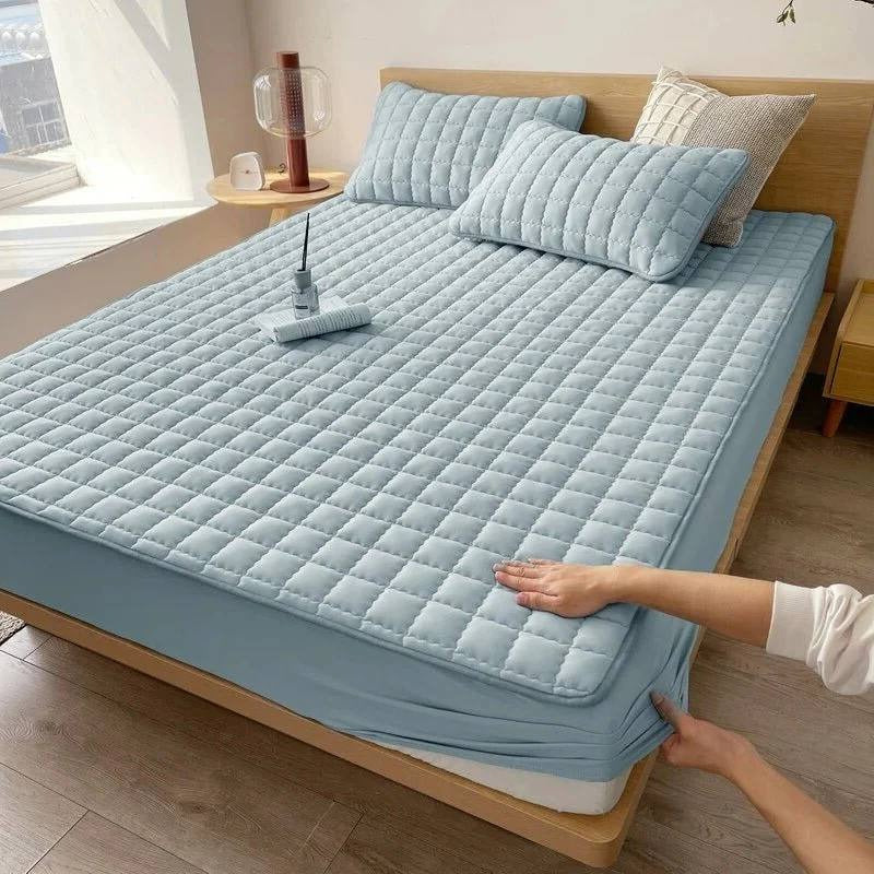 Premium Deep Pocket Waterproof Mattress Protector with Quilted Layer for Ultimate Comfort & Protection