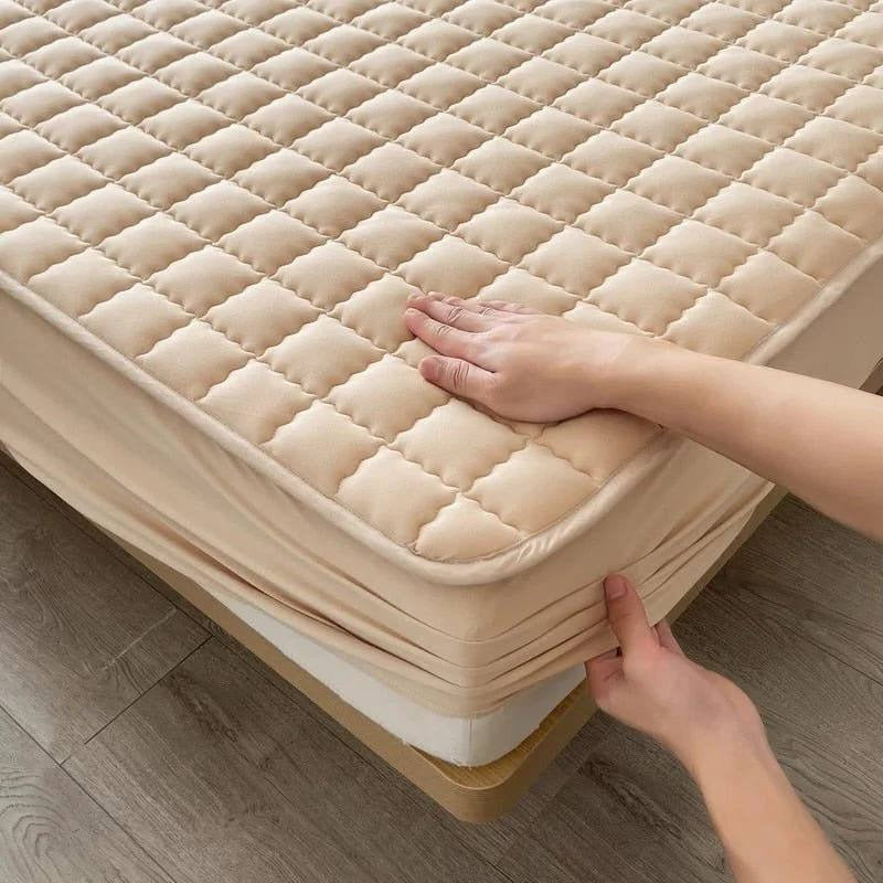 Premium Deep Pocket Waterproof Mattress Protector with Quilted Layer for Ultimate Comfort & Protection