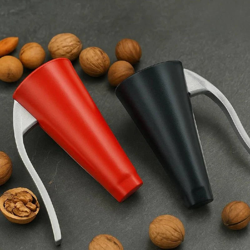 Premium Zinc Alloy Lever Nutcracker for Walnuts, Almonds & Hazelnuts - Ergonomic Easy Grip Handle