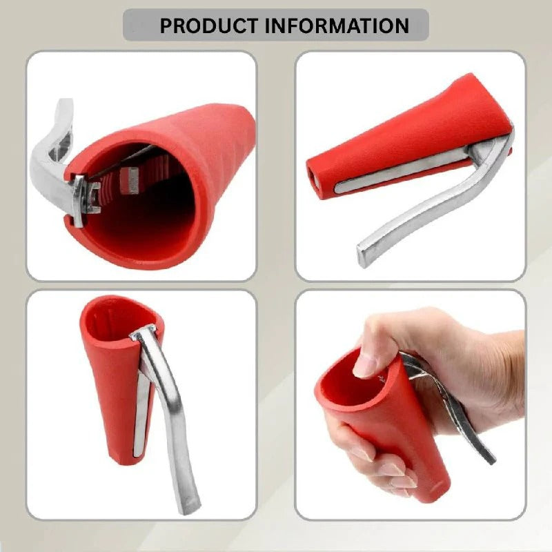 Premium Zinc Alloy Lever Nutcracker for Walnuts, Almonds & Hazelnuts - Ergonomic Easy Grip Handle